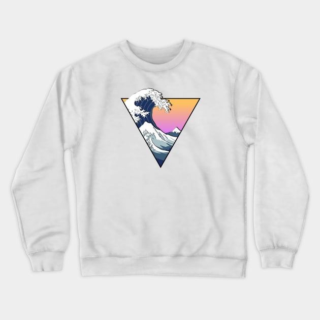 Great Wave Aesthetic Crewneck Sweatshirt by scheiberbetty